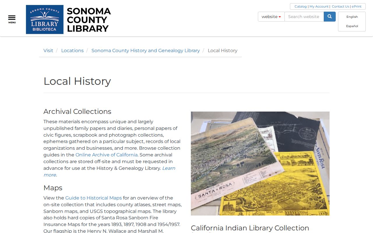 Santa Rosa city directory History and Genealogy Library local history holdings