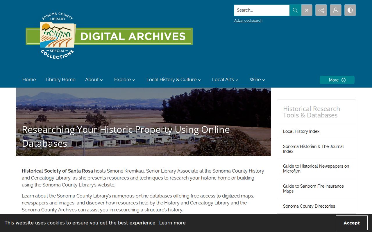Santa Rosa city directory historic property research guide