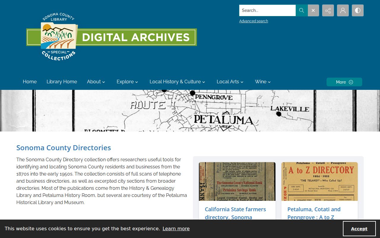 Santa Rosa city directory digitized collection