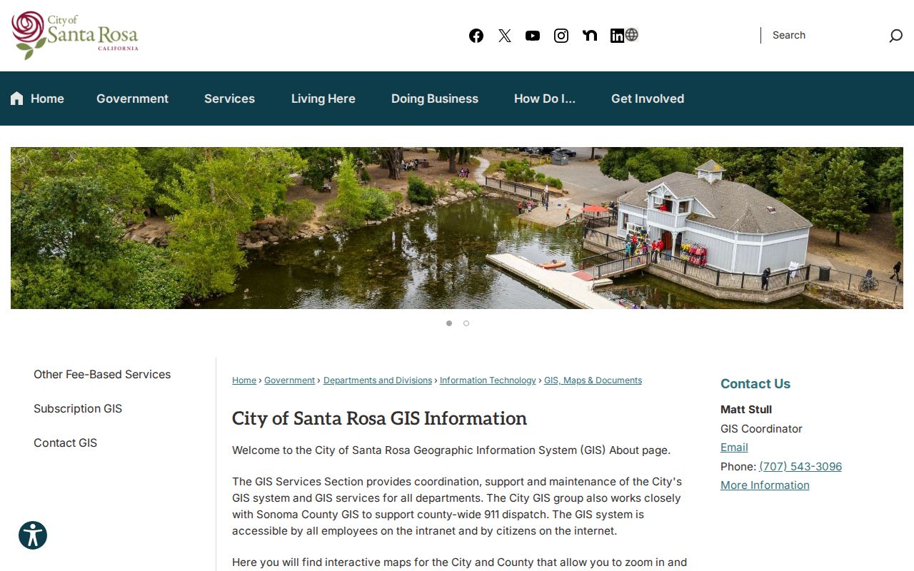Santa Rosa street directory GIS maps and parcel documents